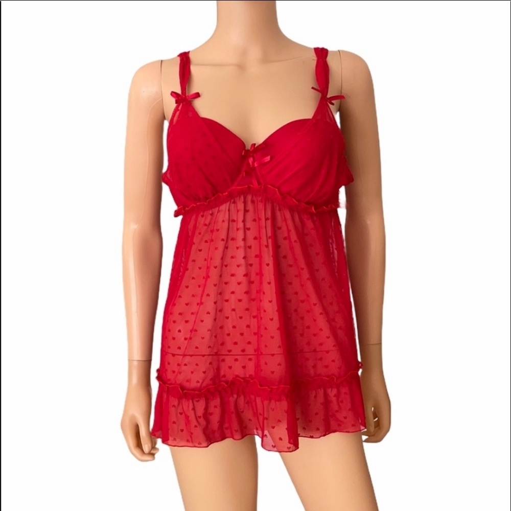 Pink Victoria Secret babydoll slip dress